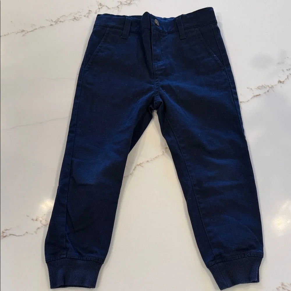 Janie and Jack Dark Blue Joggers Size 4